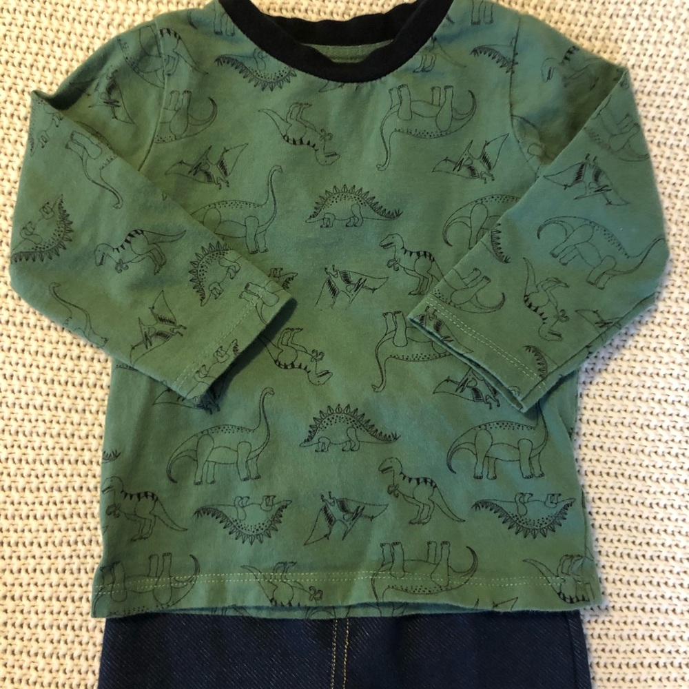 Bon Bebe Dinosaur and “Jean” Baby Outfit - Picture 2 of 14